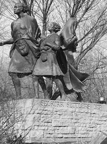 monument to selkirk settlers in winnipeg